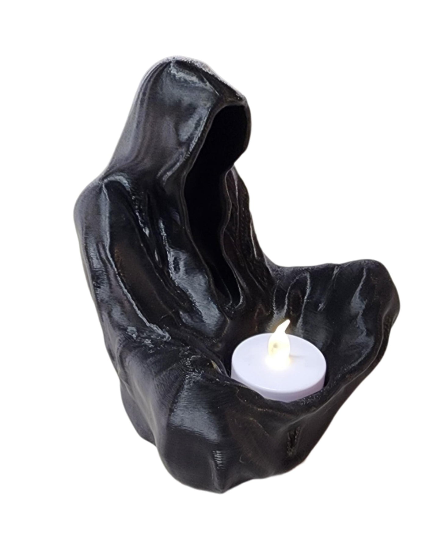 Death tea light holder