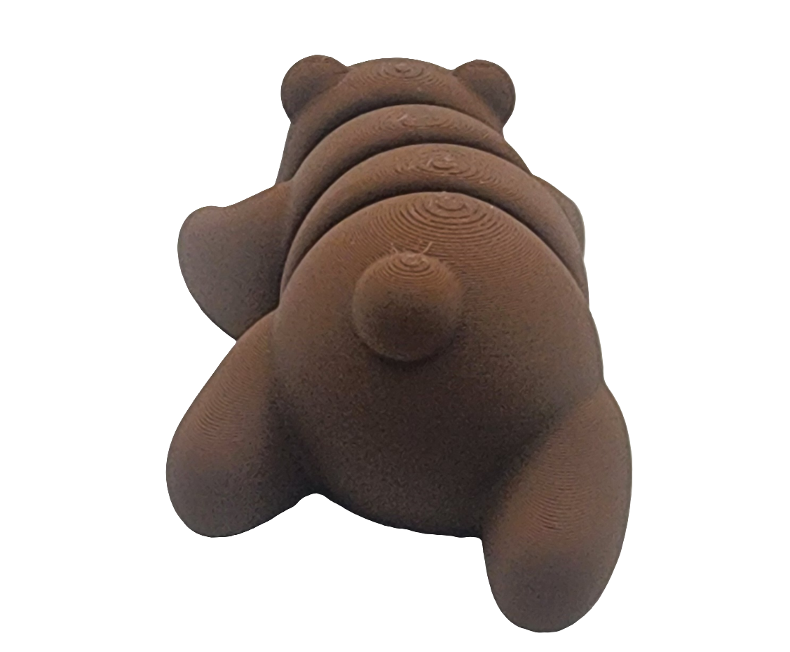 Articulating 3D printed baby bear