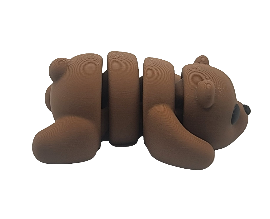 Articulating 3D printed baby bear